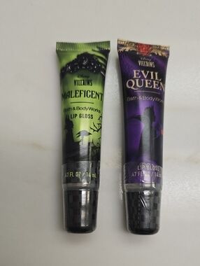 Bath & Body Works Disney Clear Lip Gloss 2 Tubes New & Sealed